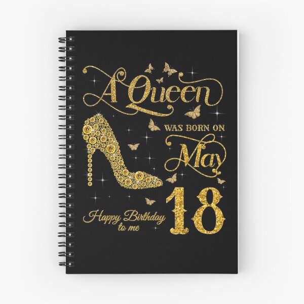 Item preview, A Queen Was Born On May 18 Happy Birthday To Me 18th May Gift  designed and sold by venitamara.