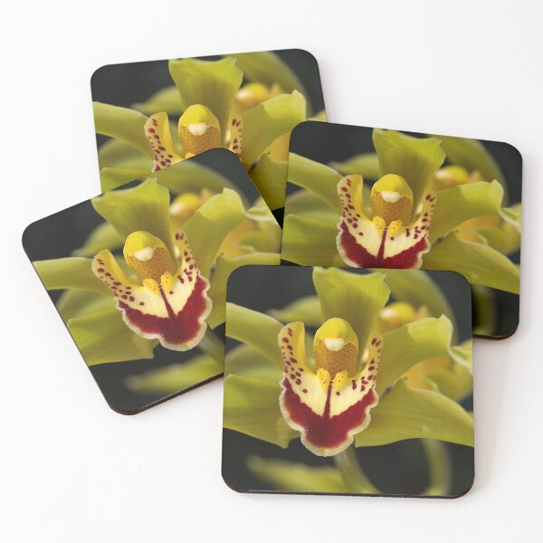 Item preview, Green Plus Red Orchid Flower  designed and sold by Joy Watson - Natural Light Photography .