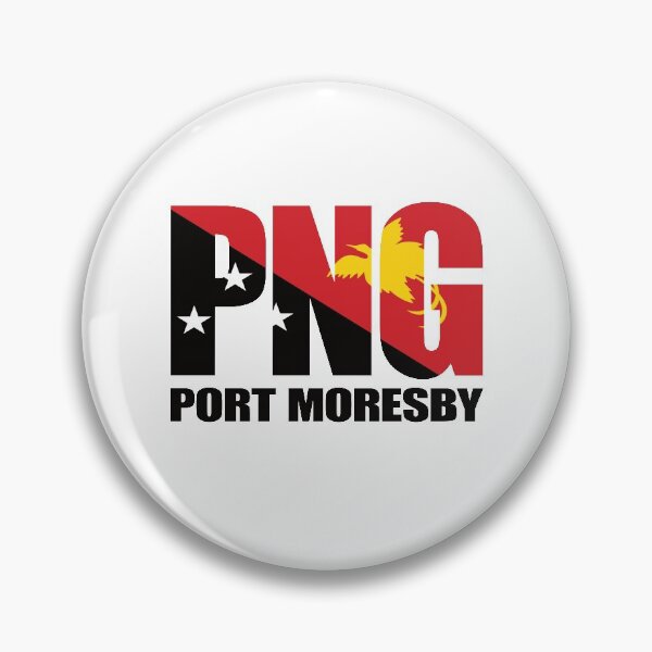 Item preview, Port Moresby with Papua New Guinea Flag designed and sold by PNG-pikinini.