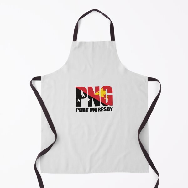 Item preview, Port Moresby with Papua New Guinea Flag designed and sold by PNG-pikinini.