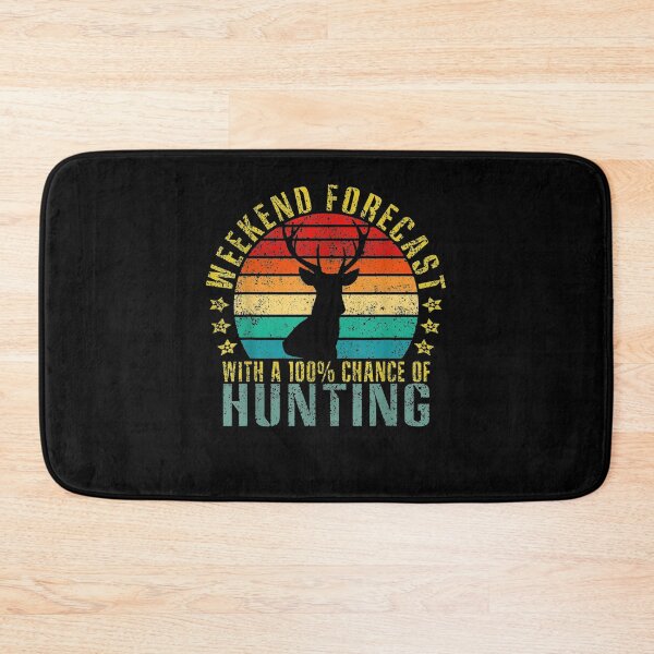 Item preview, Weekend Forecast With A 100 Chance Of Hunting Funny Retro Gift  designed and sold by venitamara.