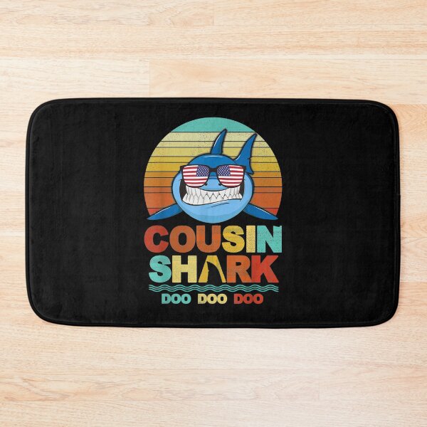 Item preview, Retro Cousin Shark Fathers Day From Wife Son Daughter Gift  designed and sold by venitamara.
