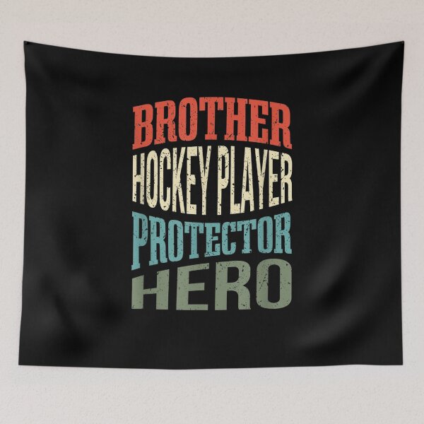 Item preview, Brother Hockey Player Protector Hero Brother Profession Gift  designed and sold by venitamara.