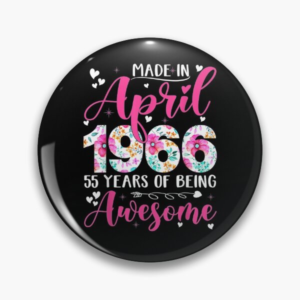 Item preview, Made In April 1966 Flowers 55th Bday Outfit 55 Years Old Gift  designed and sold by venitamara.