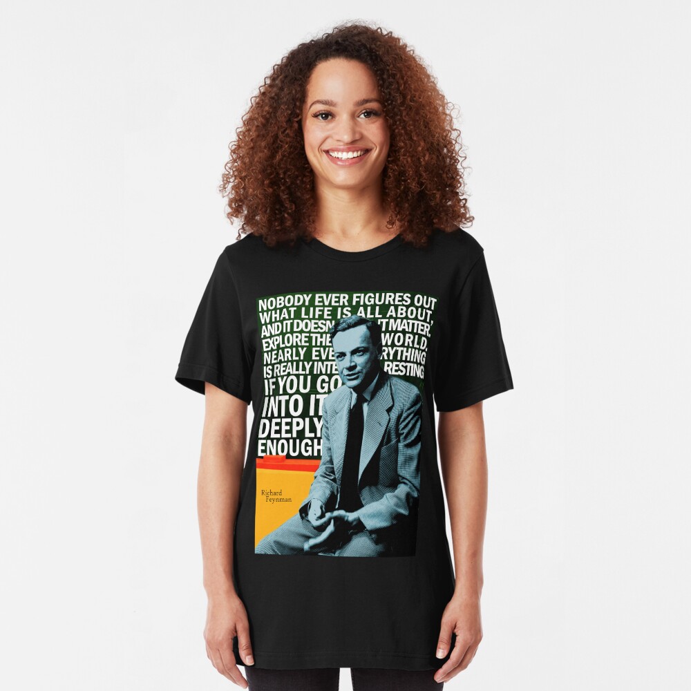 Richard Feynman Slim Fit T-Shirt