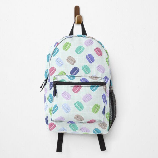 Item preview, Cute Macaron Pattern on Blue Background designed and sold by kapotka.