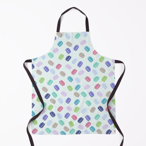 Item preview, Cute Macaron Pattern on Blue Background designed and sold by kapotka.