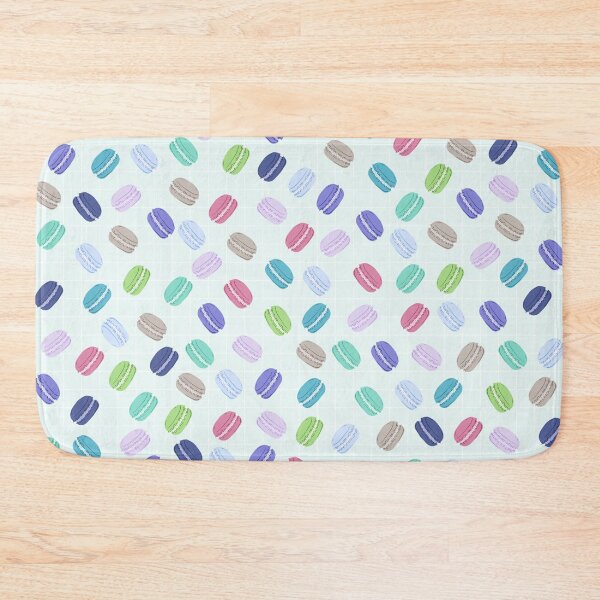 Item preview, Cute Macaron Pattern on Blue Background designed and sold by kapotka.