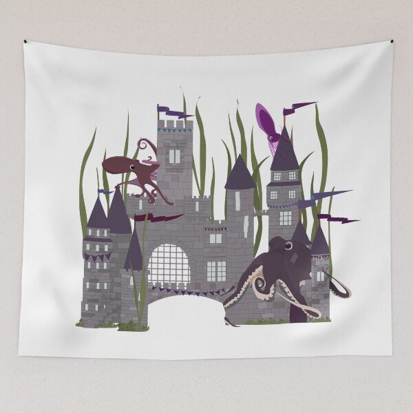 Item preview, Castle of the Octopus! designed and sold by penwah.