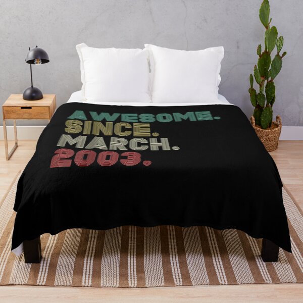 Item preview, 18 Years Old Vintage Awesome Since March 2003 18th Birthday designed and sold by mylahKristian.