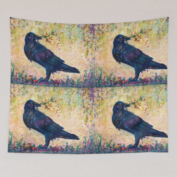 Item preview, Inquisitive Raven designed and sold by dabblerinksie.