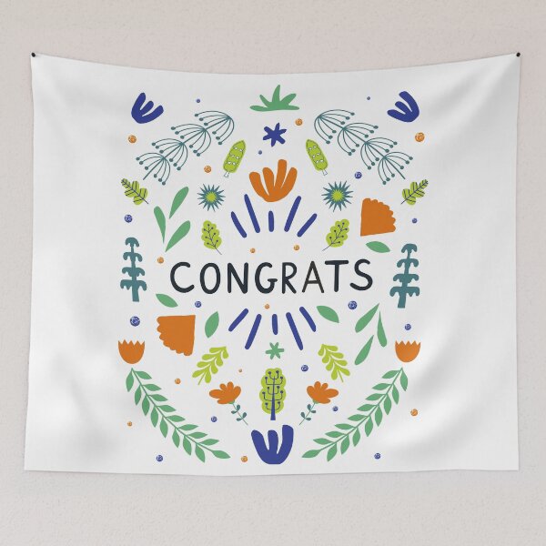 Item preview, Congrats Note - Summer Leaves designed and sold by Huge Potato.
