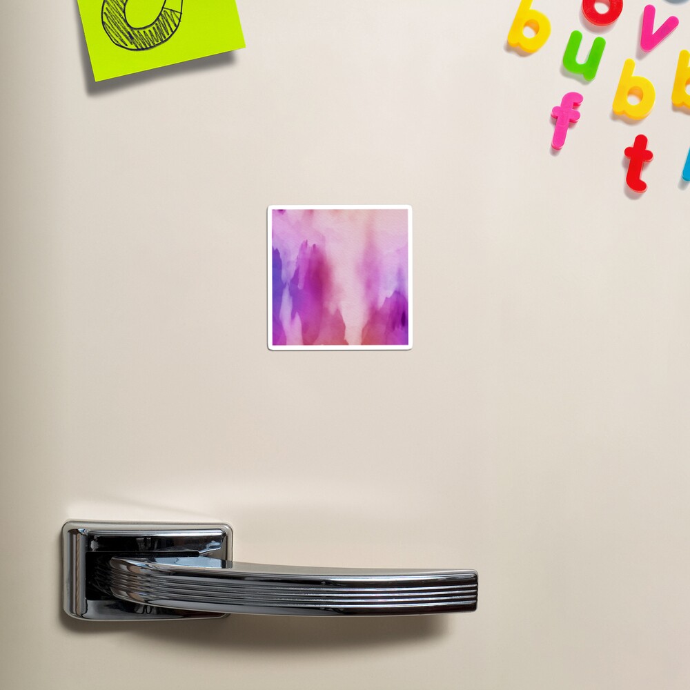 Pinks & Purple Watercolor Positive Space Magnet