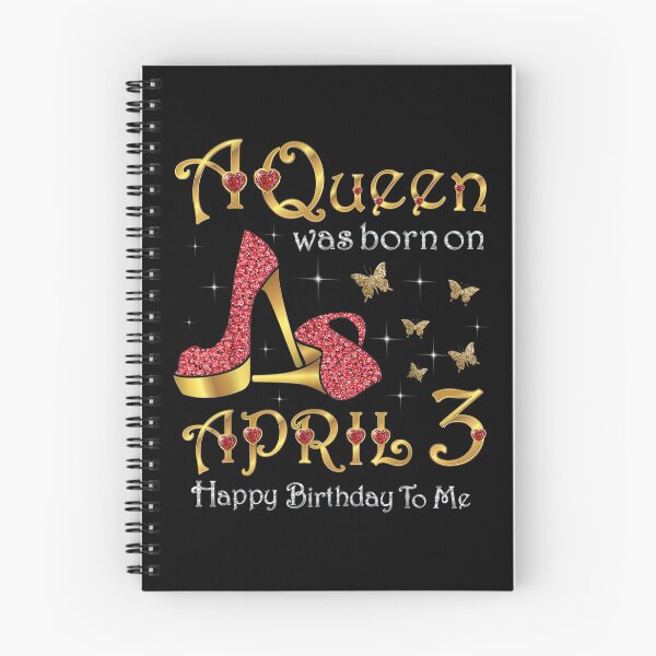 Item preview, A Queen Was Born On April 3 3rd April Birthday  designed and sold by sariyahharry.