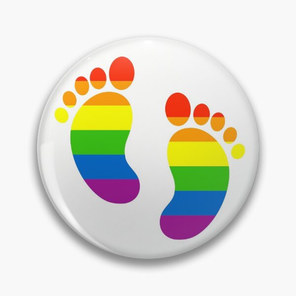 Item preview, Rainbow Pride Footprints designed and sold by meicha.