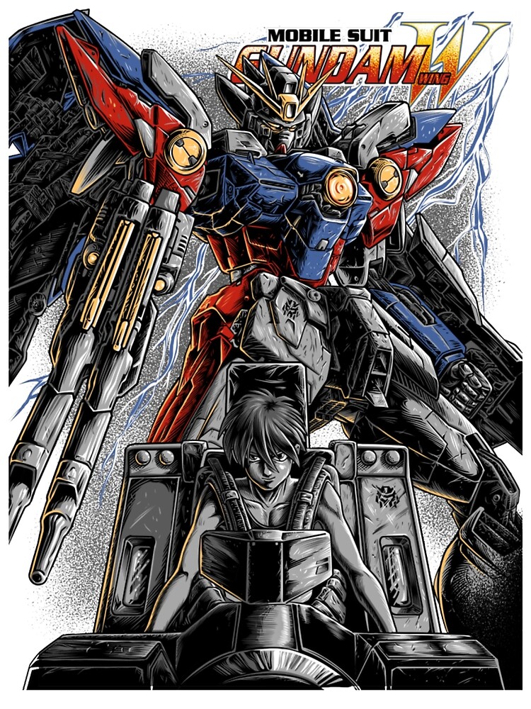 Gundam Wing Zero Greeting Card For Sale By Jeromylittel Redbubble