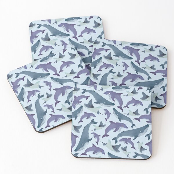Item preview, Ocean Animals with Light Blue Background designed and sold by Store Of Creations.