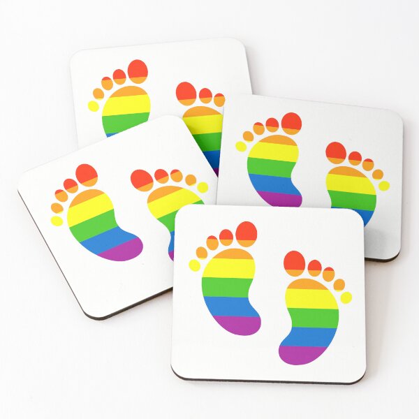 Item preview, Rainbow Pride Footprints designed and sold by meicha.