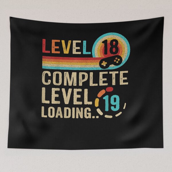 Item preview, Gamer 18th Birthday Level 18 Complete Level 19 Loading  designed and sold by sariyahharry.