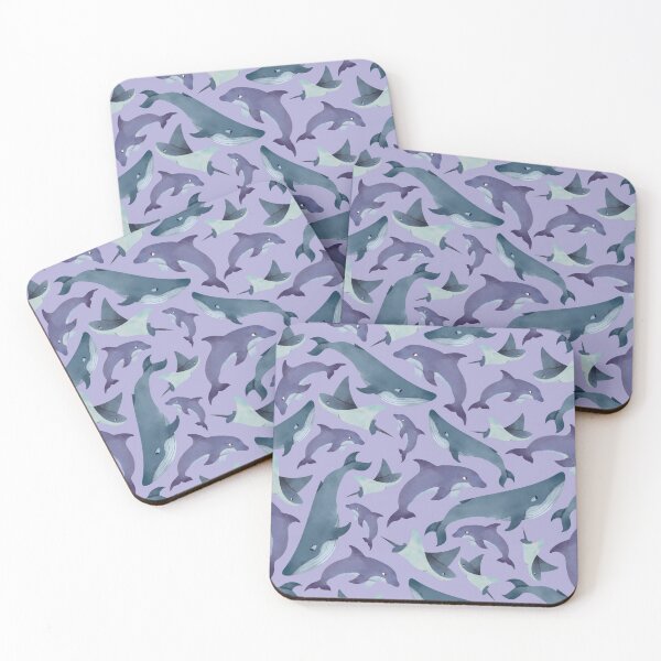 Item preview, Ocean Animals with Light Purple Background designed and sold by Store Of Creations.