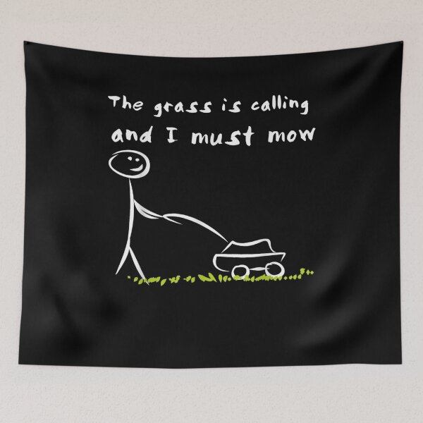 Item preview, The Grass Is Calling And I Must Mow Lawn Care Landscaping  designed and sold by sariyahharry.