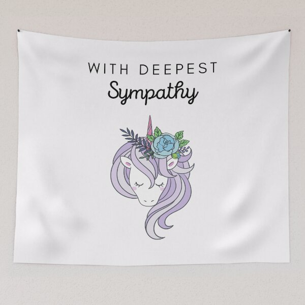 Item preview, In Loving Memory Of - With Deepest Sympathy Unicorn designed and sold by JandS-In-Memory.