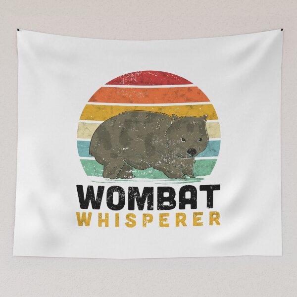 Item preview, Wombat whisperer marsupial Australia gift designed and sold by madgrfx.