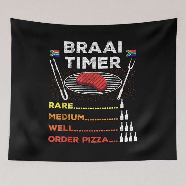 Item preview, Braai Timer African Bbq Funny Family South Africa Flag  designed and sold by sariyahharry.
