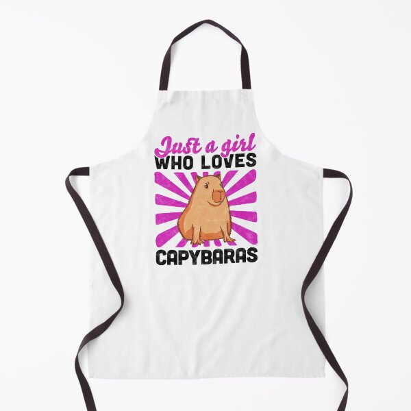 Item preview, Girl who loves capybara capybara saying designed and sold by madgrfx.