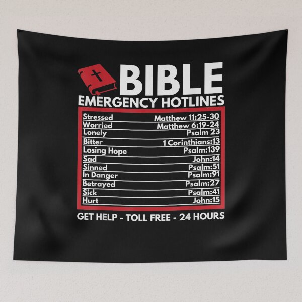 Item preview, Bible Emergency Numbers - Funny Christian Bible & Jesus T-Shirt designed and sold by truongxa35748.