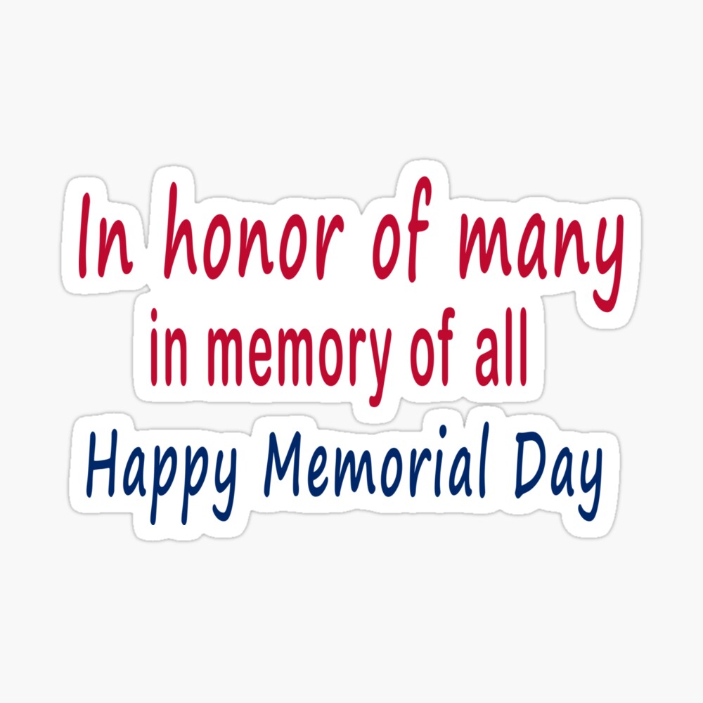 Happy Memorial Day  Happy memorial day, Memories, Memorial day