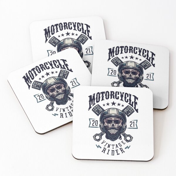 Item preview, Retro Motorcycle Skull designed and sold by Vector Scout Lab.