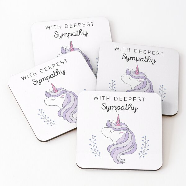 Item preview, In Loving Memory Of - With Deepest Sympathy Unicorn designed and sold by JandS-In-Memory.