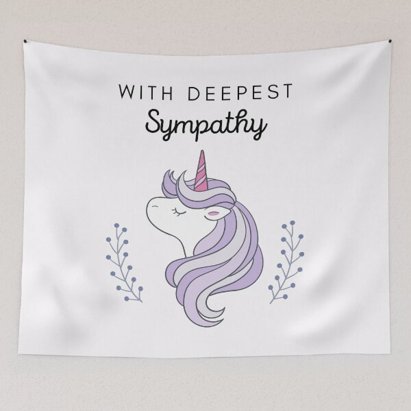 Item preview, In Loving Memory Of - With Deepest Sympathy Unicorn designed and sold by JandS-In-Memory.