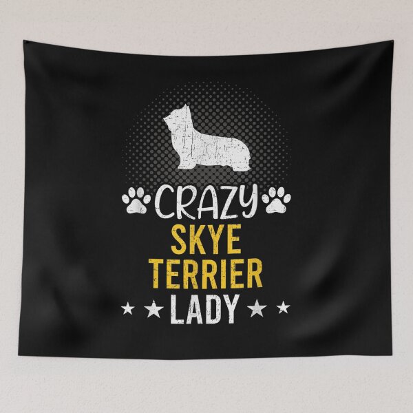 Item preview, Crazy Skye Terrier Lady Dog Lover  designed and sold by sariyahharry.