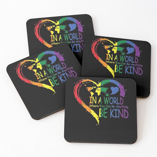 Item preview, In A World Where You Can Be Anything Be Kind Rainbow Heart  designed and sold by sariyahharry.