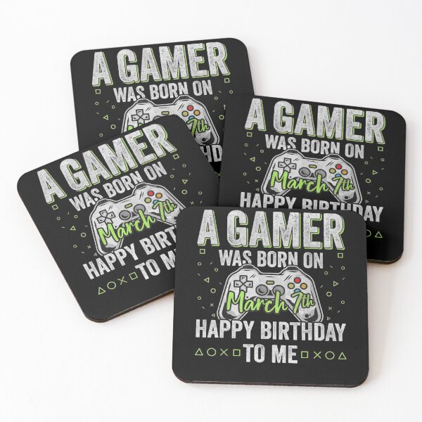 Item preview, A Gamer Was Born On March 7th Happy Birthday To Me 7  designed and sold by sariyahharry.