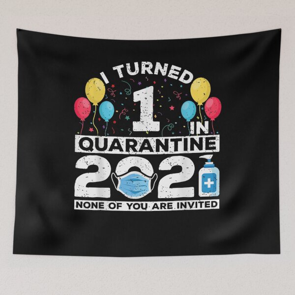 Item preview, I Turned 1 In Quarantine 2021 Funny 1st Birthday Party  designed and sold by sariyahharry.