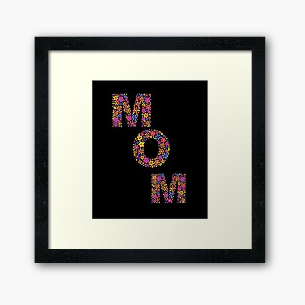 Vista previa del artículo con la obra «Regalo del día de la madre Flores MOM Design», diseñado y vendido por Archer25.