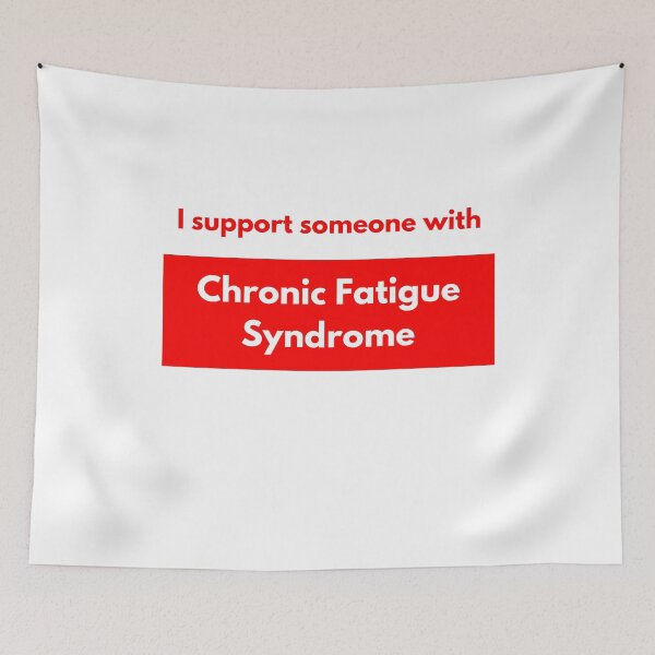 Item preview, I support someone with Chronic Fatigue Syndrome (Red Block) designed and sold by Chantelle  Spies.