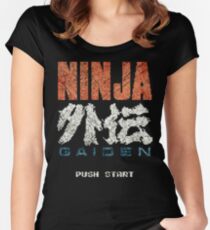 Ninja Gaiden Vintage Emblem Women's Fitted Scoop T-Shirt