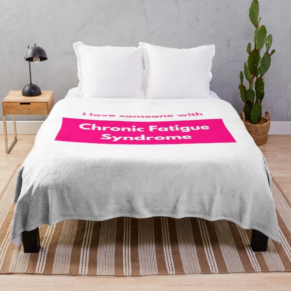 Item preview, I love someone with Chronic Fatigue Syndrome (Pink Block) designed and sold by Chantelle Spies.