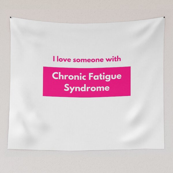 Item preview, I love someone with Chronic Fatigue Syndrome (Pink Block) designed and sold by Chantelle  Spies.