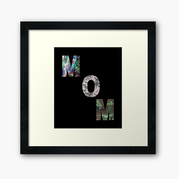 Vista previa del artículo con la obra «Regalo del día de la madre Soldado de camuflaje MOM Design», diseñado y vendido por Archer25.