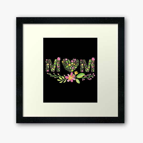 Vista previa del artículo con la obra «Regalo del día de la madre Flores MOM Design», diseñado y vendido por Archer25.