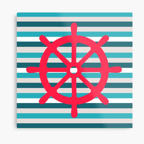 rudder metal prints redbubble