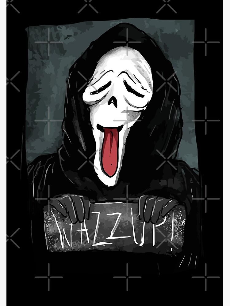 Scream Ghostface Scary Movie Whassup! Tongue Stoned Mask Wassup! Ghost Face  2022