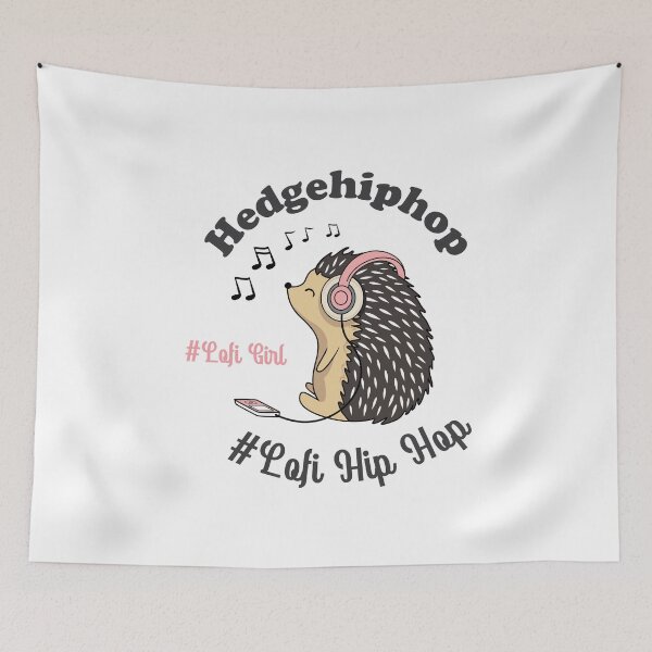 Item preview, Hedgehihop Lofi girl designed and sold by vashumaso.