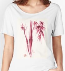 Inspiration - Sumie ink brush zen bamboo painting Women's Relaxed Fit T-Shirt