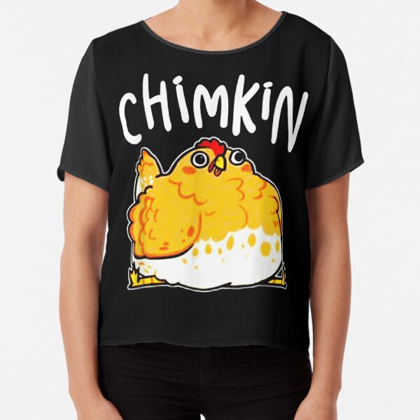 CHIMKIN DERPY CHICKEN T-Shirt Chiffon Top